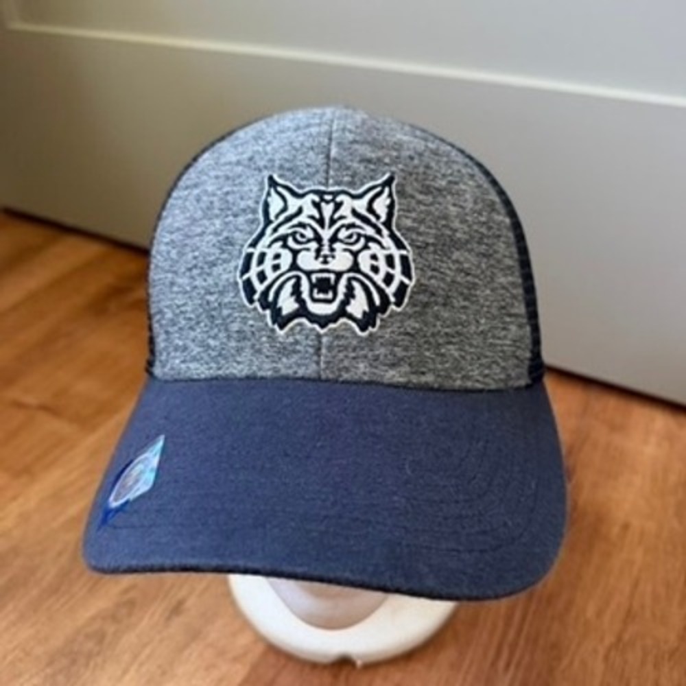 Captivating Headgear Arizona Wildcats Mens OSFA Navy Gray Mesh Snapback Hat NCAA